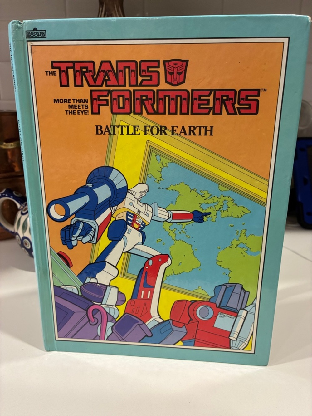 'Transformers Battle for Earth' Kids Book Vintage 1984